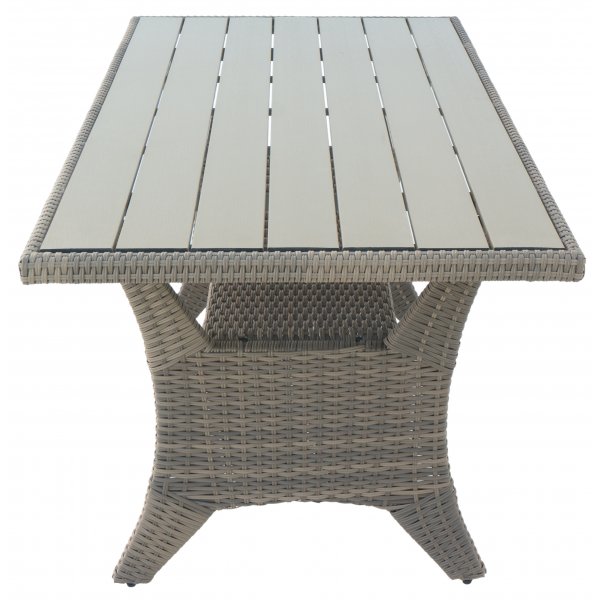 Utegrupop - Hörnsoffa med bord i rotting - Natur Utegrupop - Hörnsoffa med bord i rotting - Natur