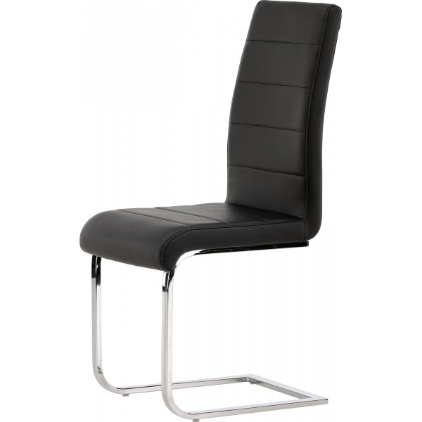 Tempo matstol - Svart PU