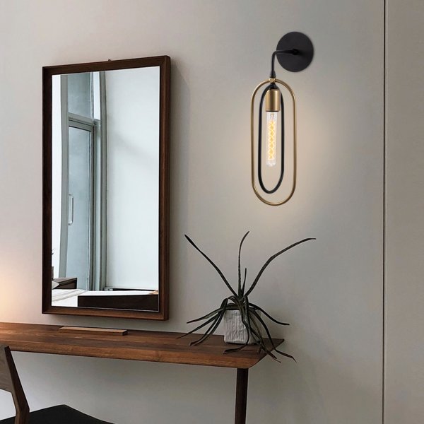 Ceres wandlamp 3151 - Zwart/goud