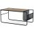 Björkeryd soffbord med förvaring 100 x 50 cm - Svart / Ek