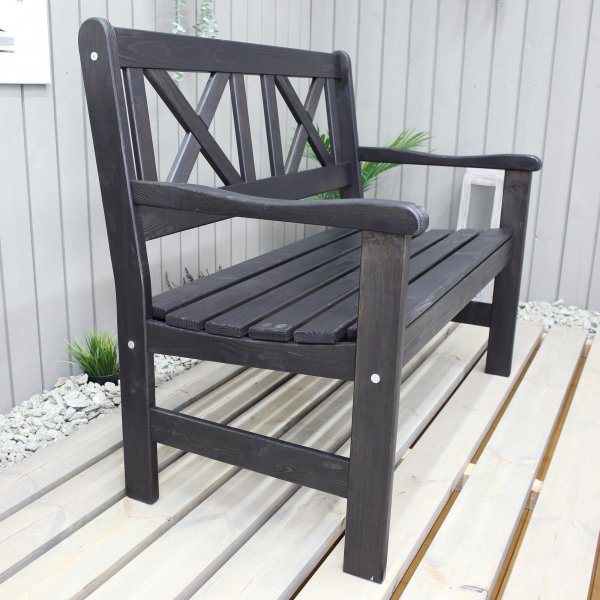 Europe tuinbank 2-zits - Zwart