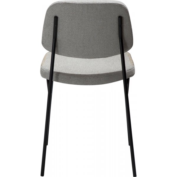 Chaise de salle  manger Menta - Cachemire boucl/noir