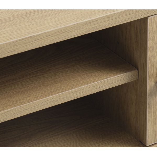 Banc multimédia Menu - Chêne/rotin artificiel Banc multimédia Menu - Chêne/rotin artificiel