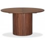 Nova eetgroep, uitschuifbare eettafel 130-170 cm incl. 6 zwarte Alicia stoelen van buighout - Walnoot + 3.00 x Meubelpoten