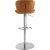 Tabouret de bar Aksel - PU Camel