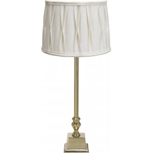 Linné Plissé Stygn bordslampa - Offwhite/guld - 51 cm