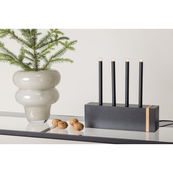 Fjällberget ljusstake - Svart/Guld Fjällberget ljusstake - Svart/Guld