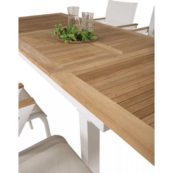 Panama utematgrupp med 6 st Mexico stolar - Natur/Vit