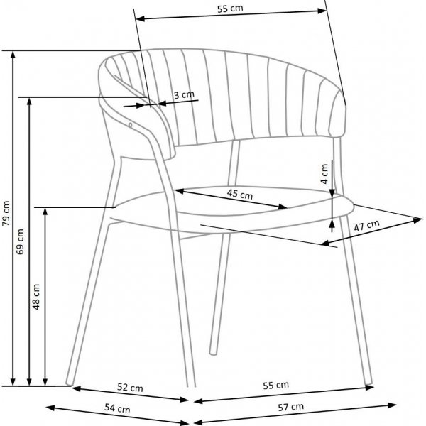 Cadeira fauteuil 426 - Grijs Cadeira fauteuil 426 - Grijs