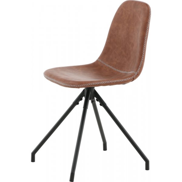 Bridge snurrbar matstol - Brun PU Bridge snurrbar matstol - Brun PU