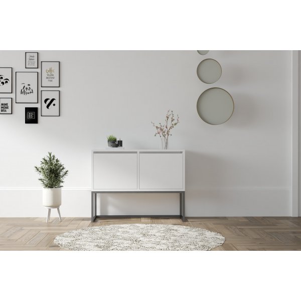 Zermat consoletafel 90 x 34 cm - Wit