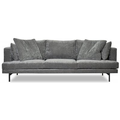 Smilla 3-sits soffa - Grå Chenille