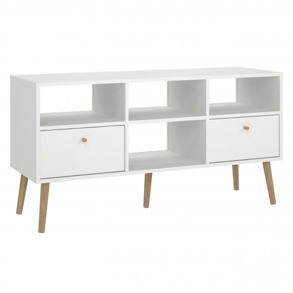 Bodo TV-möbel med 2 lådor - Vit Bodo TV-möbel med 2 lådor - Vit