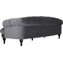 Oxford deluxe chesterfield 3-sits soffa i gr sammet