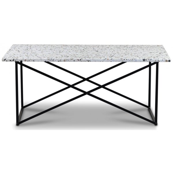 Terrazzo soffbord 110x60 cm - Cosmos Terrazzo & underrede Paladium svart