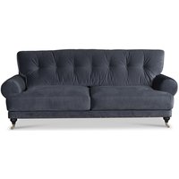 Andrew Deco 3-sits soffa - Grå sammet Andrew Deco 3-sits soffa - Grå sammet