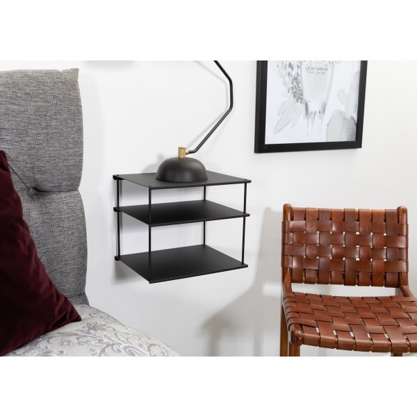 Elliot vgghngt sngbord - Svart