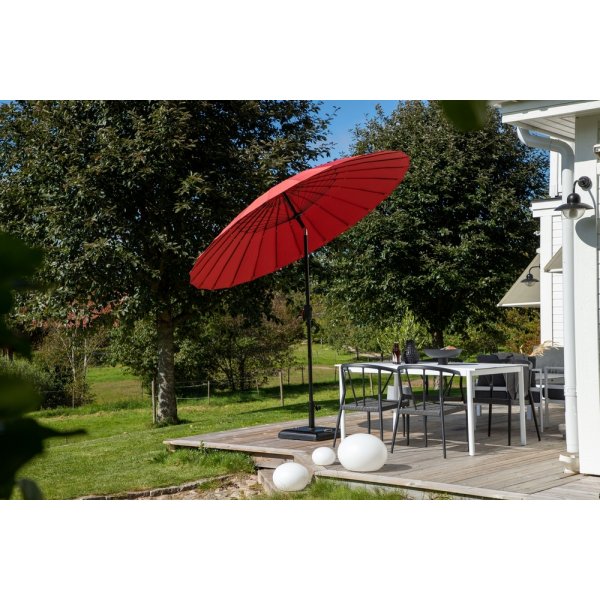 Palmetto parasoll - Svart/Röd Palmetto parasoll - Svart/Röd