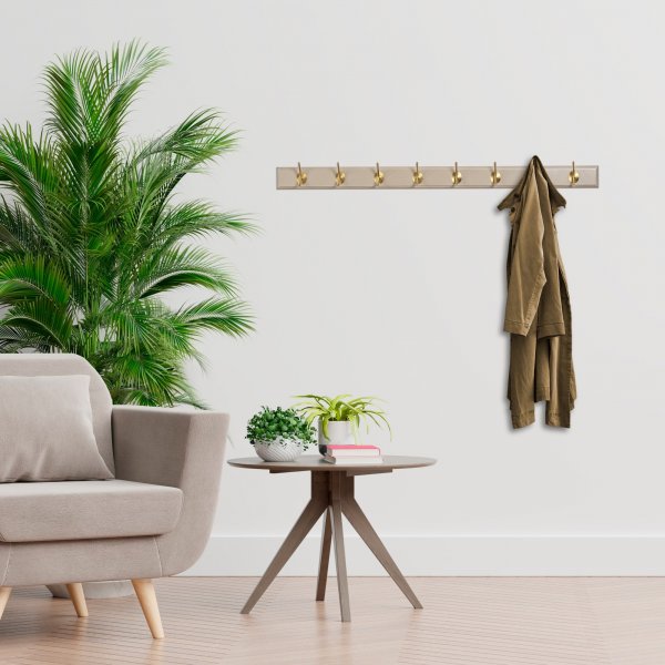 Demandu kroklist 100 cm - Beige/guld