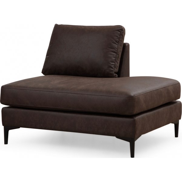 Canapé en U droit Braga - Marron Canapé en U droit Braga - Marron