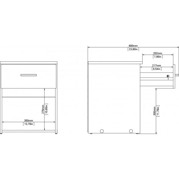 Chevet Space - Chêne Chevet Space - Chêne