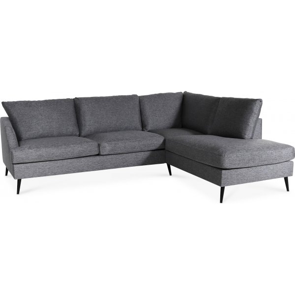 Weekday soffa med ppet avslut hger - Gr (tyg)