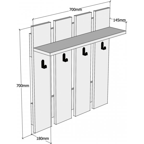 Cintre Mita - Noyer/anthracite Cintre Mita - Noyer/anthracite