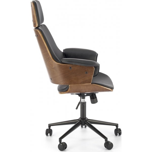 Fauteuil Weber - Noyer/noir