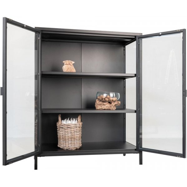 Brisbane Vitrinskåp 80x40x101,5 cm - Svart Brisbane Vitrinskåp 80x40x101,5 cm - Svart