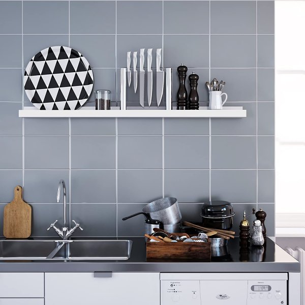 Suwon vgghylla 115 cm - Vit