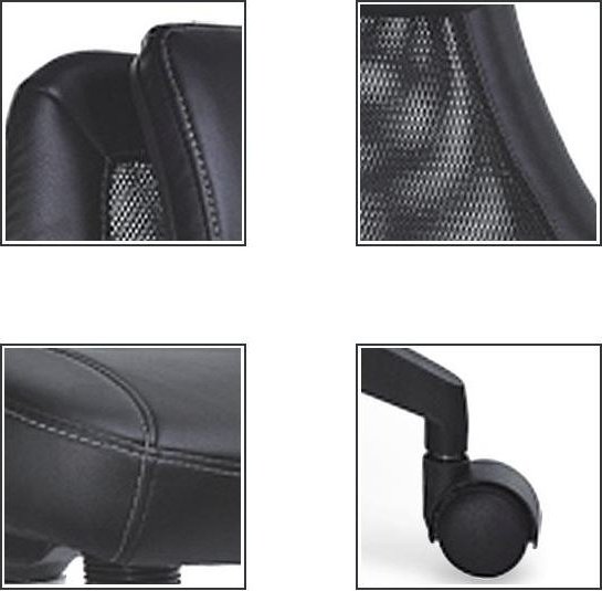 Piemonte kontorsstol - Svart