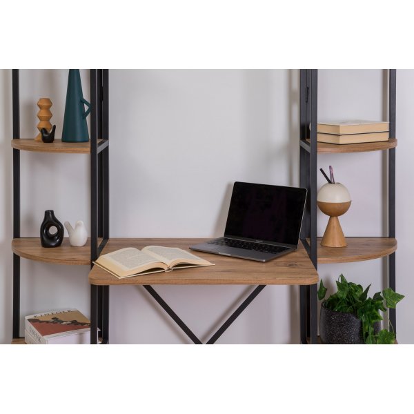 Bureau Aura 139 x 34 cm - Pin/noir