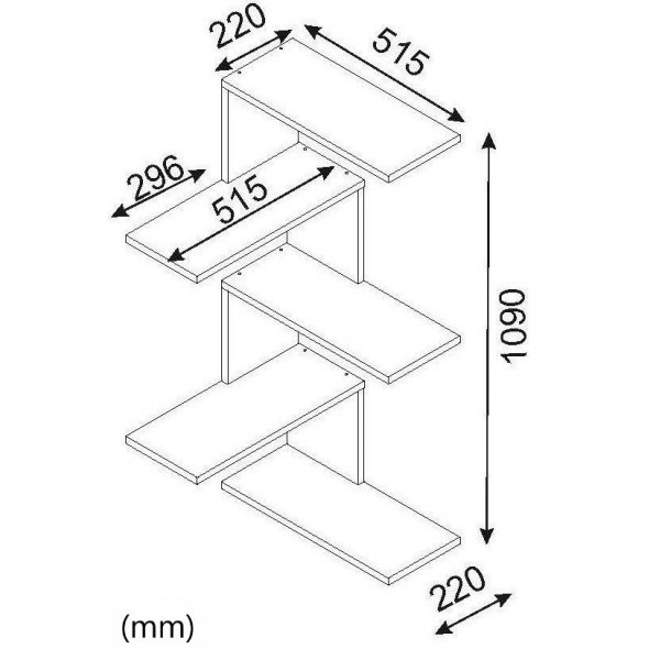 Caniko vägghylla - Vit Caniko vägghylla - Vit