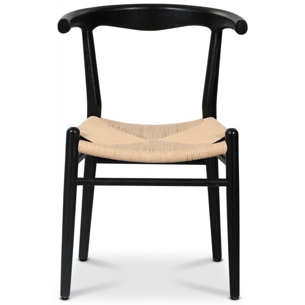 Berit matstol - Svart / Repsits