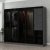 Cavolo garderob 225x52x190 cm - Antracit/svart