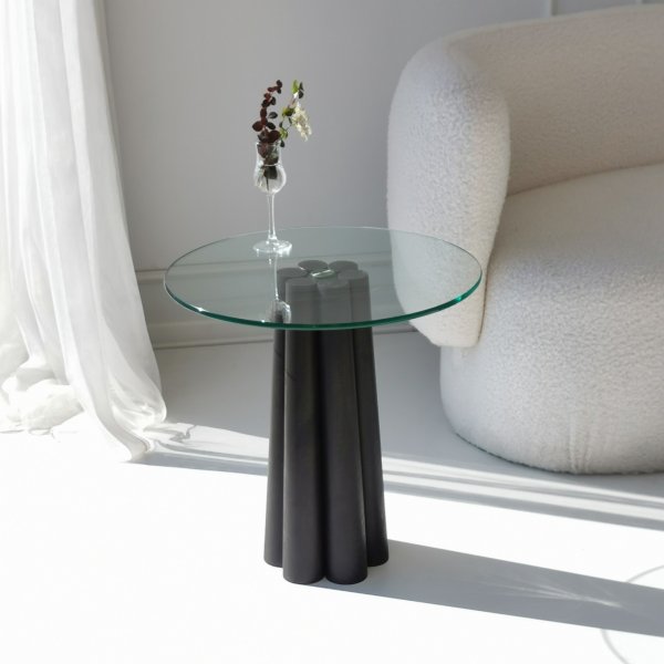 Table basse Thales 50 cm - Noir