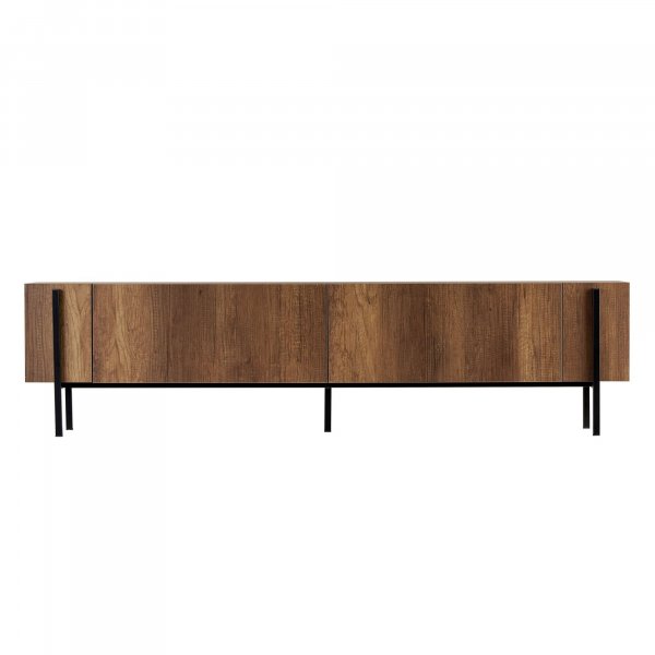 TV-b�nk Nemming 180 cm - Barok valn�t/svart