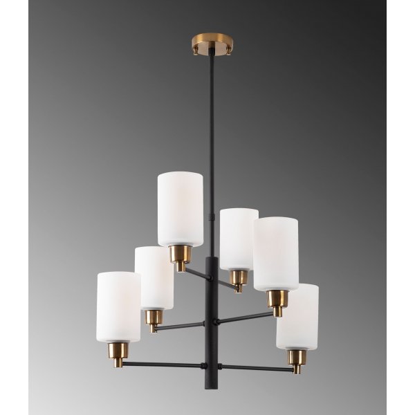 Arve taklampa 10175 - Svart/antik/vit