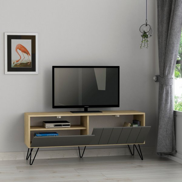 Picadilly TV-bänk - Ek/antracit Picadilly TV-bänk - Ek/antracit