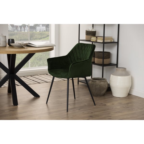 Chaise de salle à manger Felina - Vert olive Chaise de salle à manger Felina - Vert olive