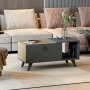 Engel soffbord 90 x 40 cm - Valnt/antracit