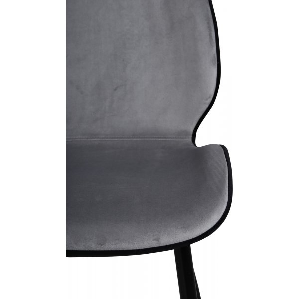 Chaise de salle  manger Nummi - Gris clair/noir