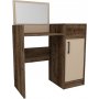 Sedef sminkbord 85,4 x 40 cm - Ljus valnt/beige