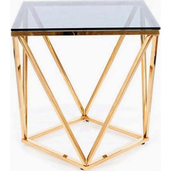 Table basse argente 50 x 50 cm - Or