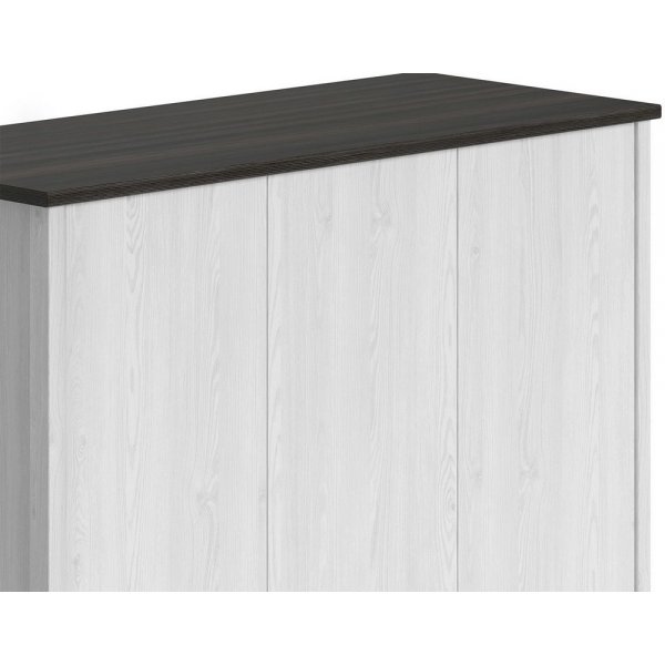 Salvador garderob 199x128 cm - Vit/svart Salvador garderob 199x128 cm - Vit/svart