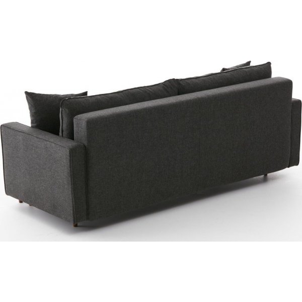 Canap convertible 3 places Eca - Anthracite