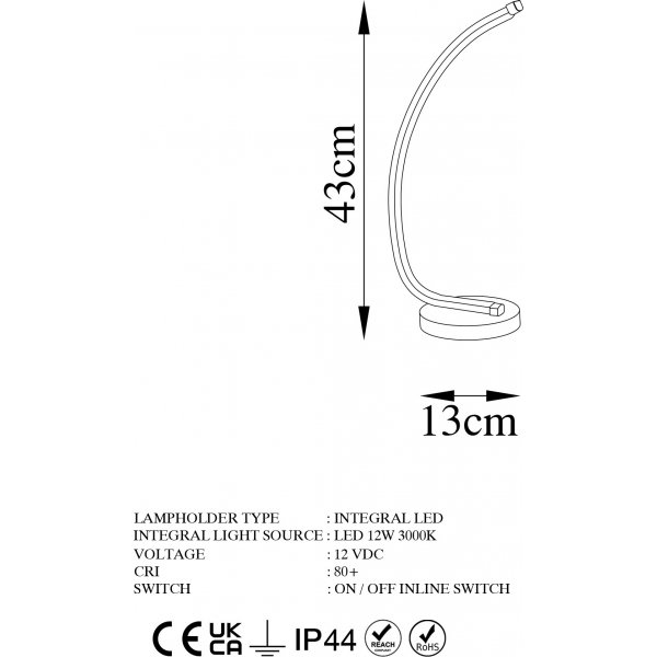 Bevel bordslampa 1 - Guld Bevel bordslampa 1 - Guld