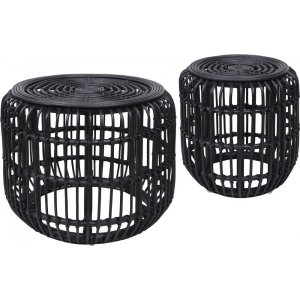 Edsta satsbord set 60/45 cm - Rotting/svart