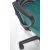 Chaise de bureau Matthias - Turquoise/noir