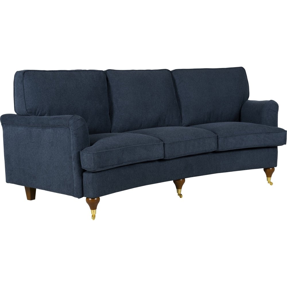 Soffa Howard Watford Deluxe - Svängd howard soffa 225 cm + Textilskydd för möbler - Howardsoffor, Soffor